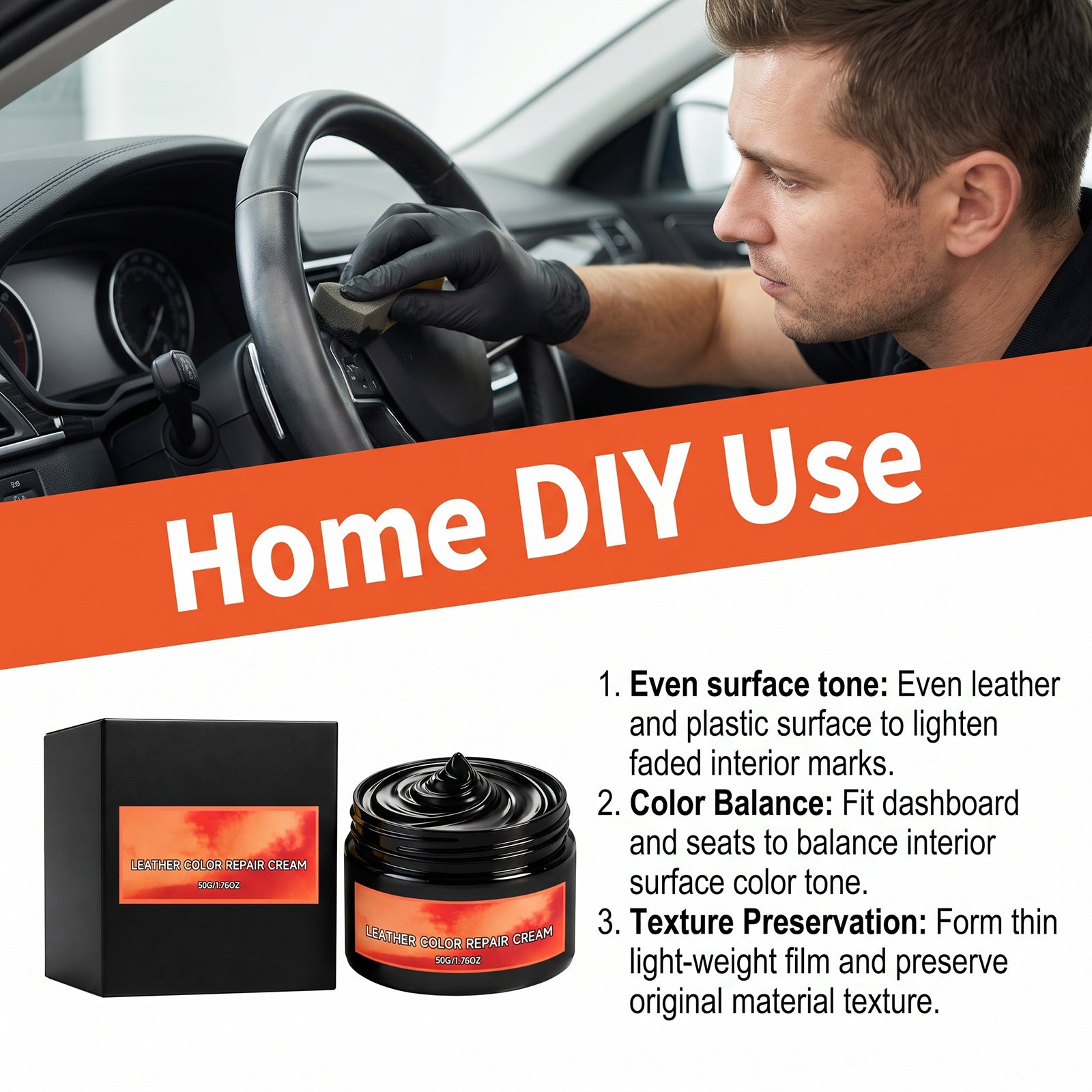 Automotive Interior Cleaning, Care, And Repair Paste