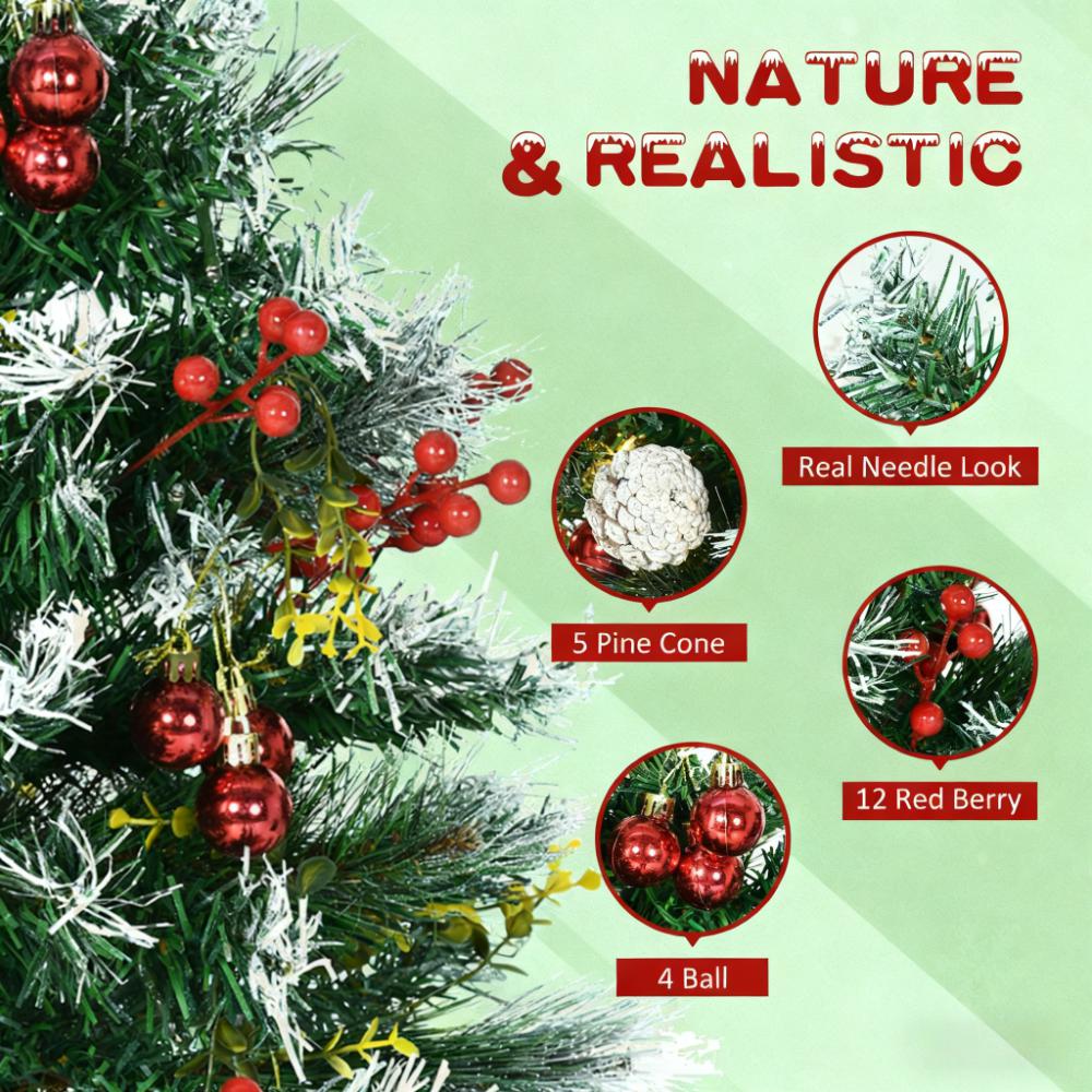 Artificial Christmas Tree - Festive Outdoor Christmas Porch Decor Set