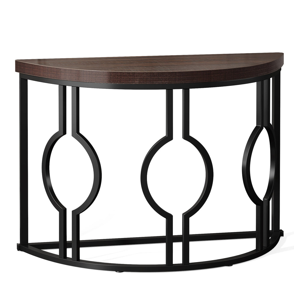 Half Moon Console Table for Entryway