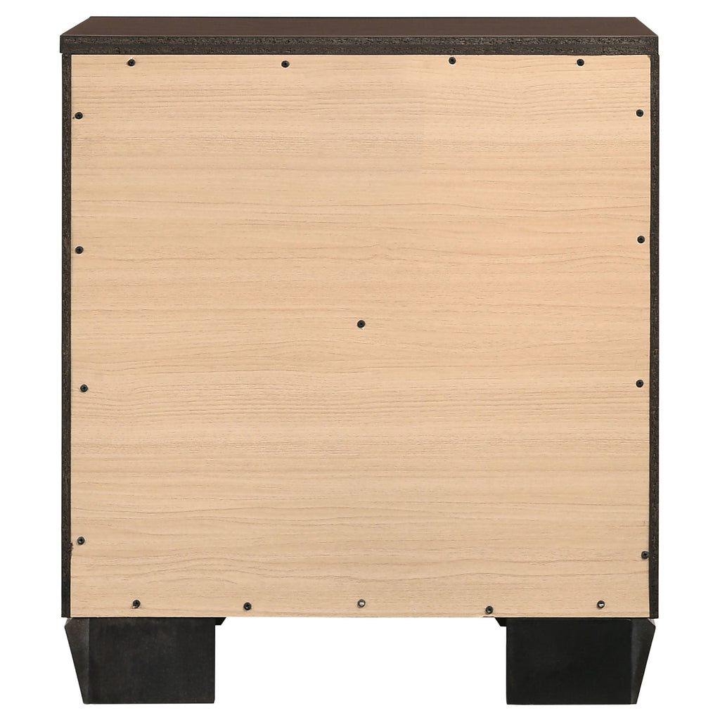 Copper Dark Cocoa 2-Drawer Rectangular Nightstand