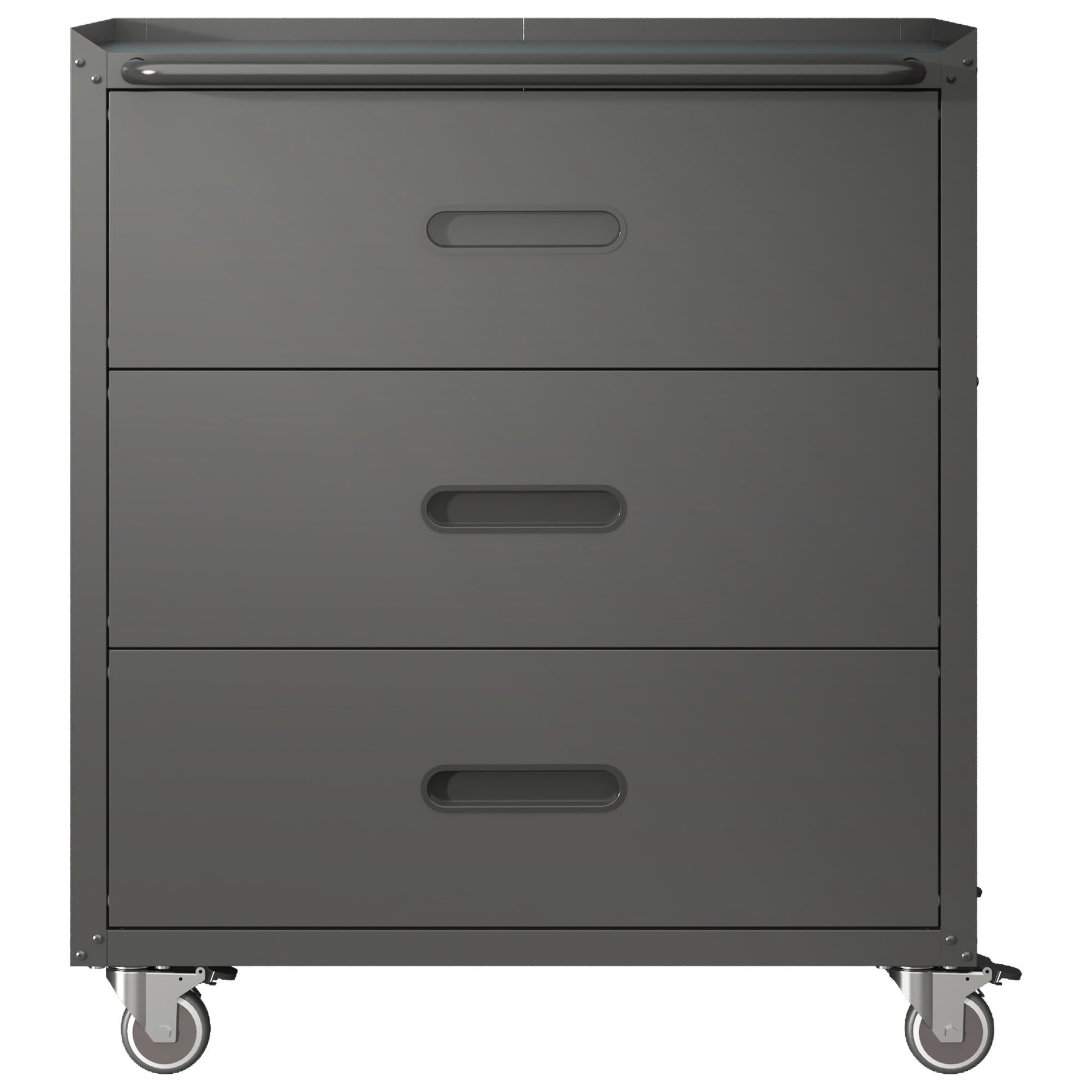 Heavy-Duty Metal Storage Cabinet with Wheels