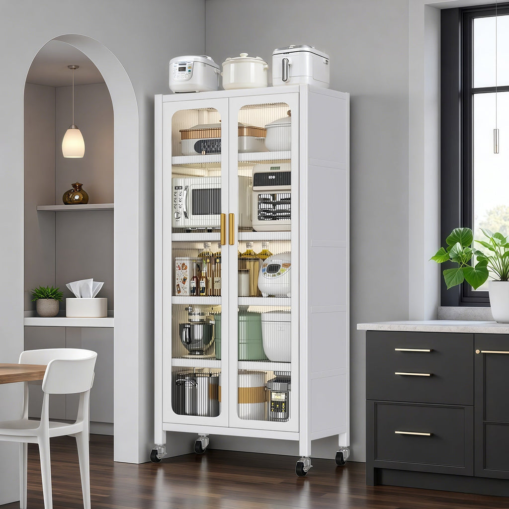 65" Kitchen Pantry Storage Cabinet