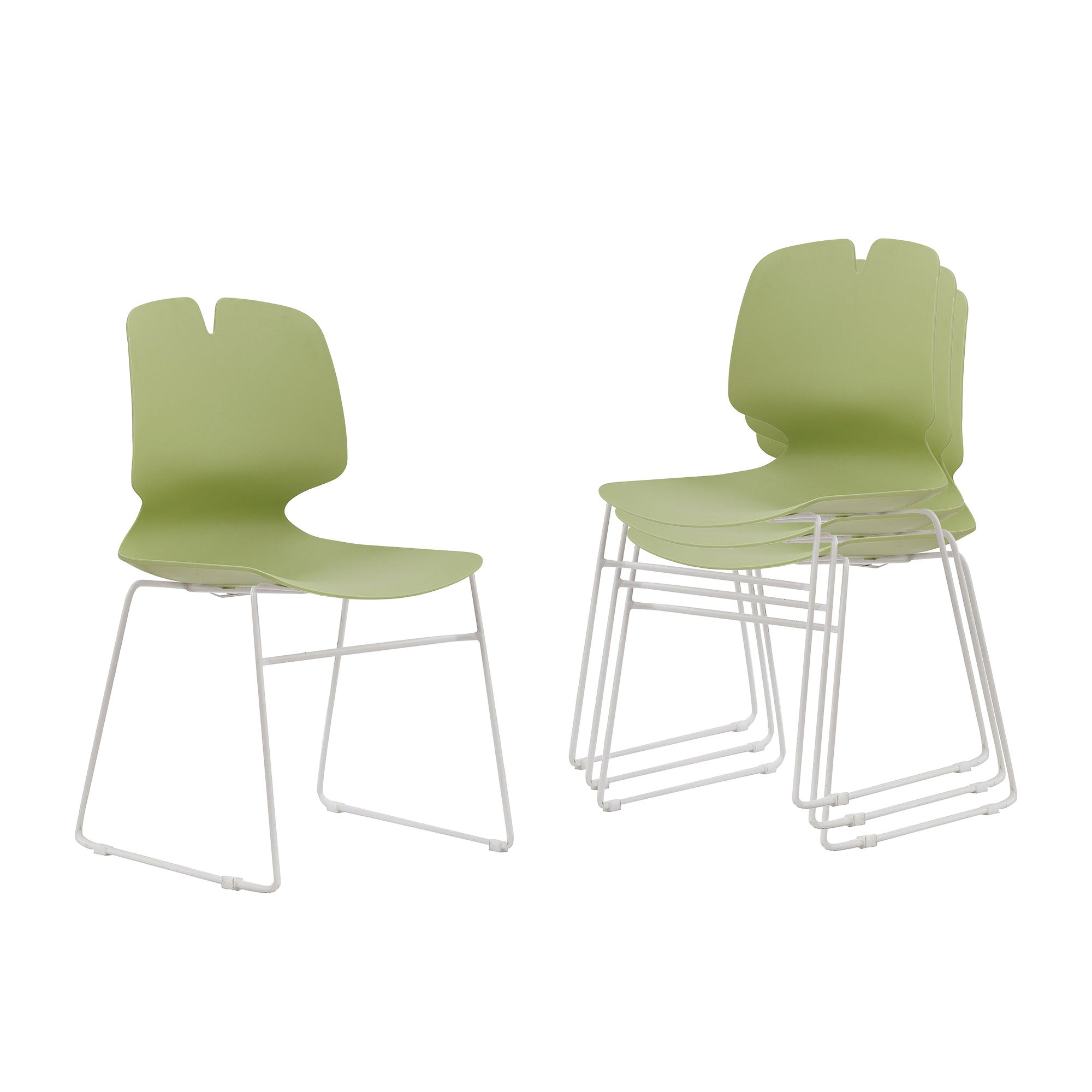 Modern Stacking Office Chair Set of 4
