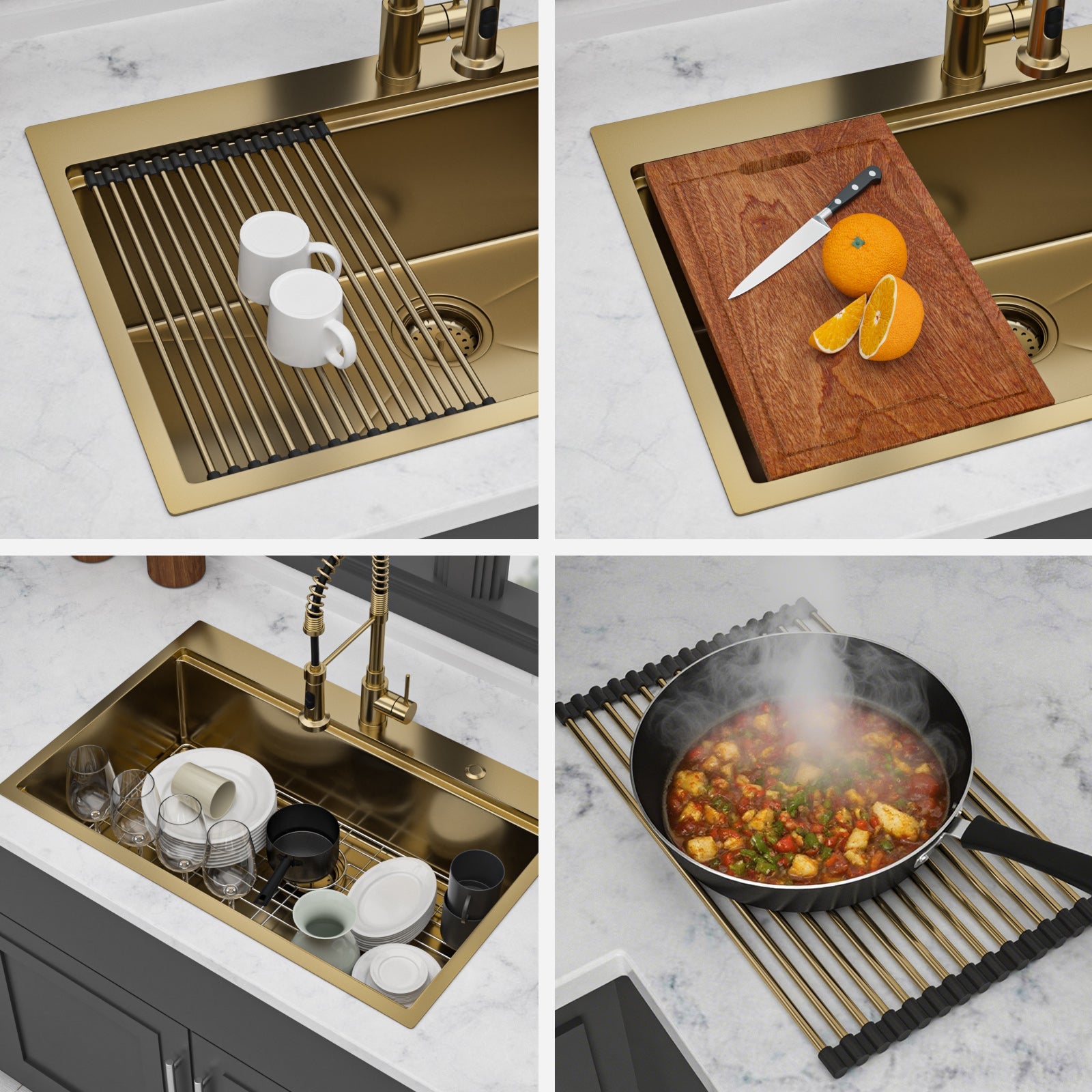 36" Drop-In Kitchen Sink