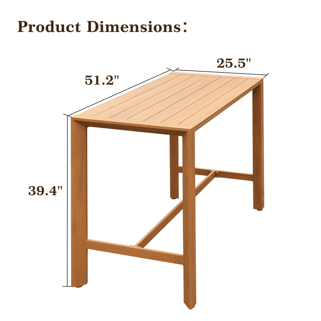 Outdoor Bar Table - Patio Counter Height Design