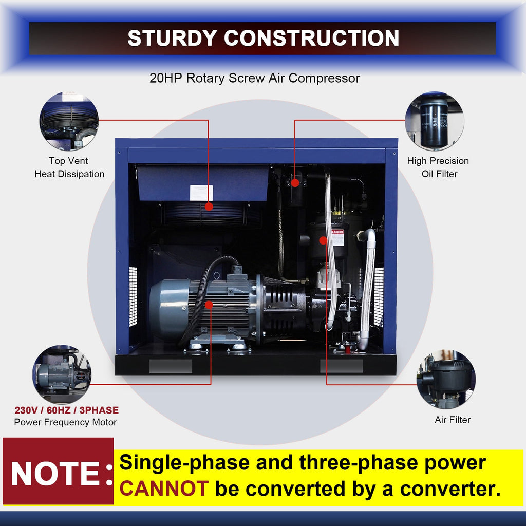 20HP Rotary Screw Air Compressor