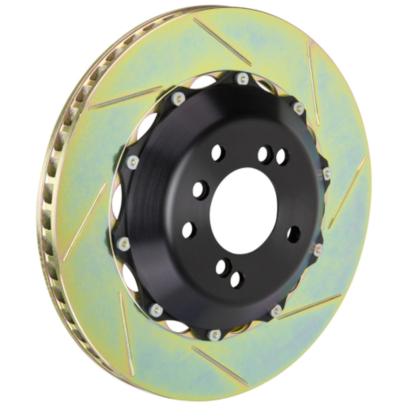 Brembo 08-13 IS-F/15+ RC-F/16-20 GS-F Rear 2-Piece Discs 345x28 2pc Rotor Slotted Type-1 202.8003A