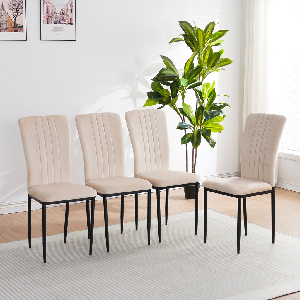Dining Chairs Set of 4 Modern Velvet Upholstered Chairs