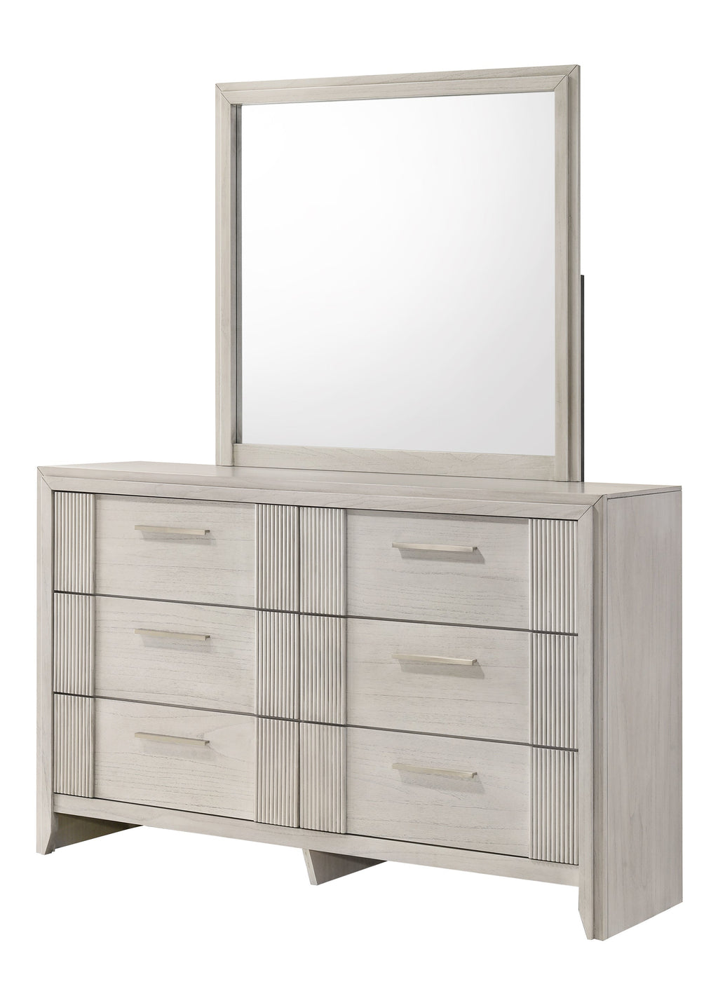 1pc Contemporary 6-Drawer Storage Dresser Mist
