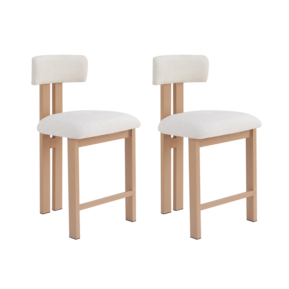Stylish 26.5'' Round Stools with Low Back