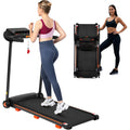 Quiet Folding Treadmill with Heart Rate Sensor