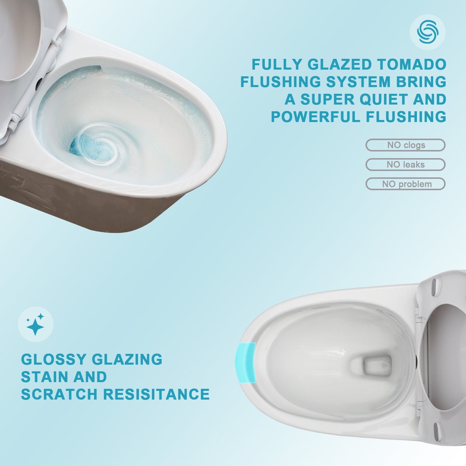 Ceramic One Piece Toilet for Bathroom