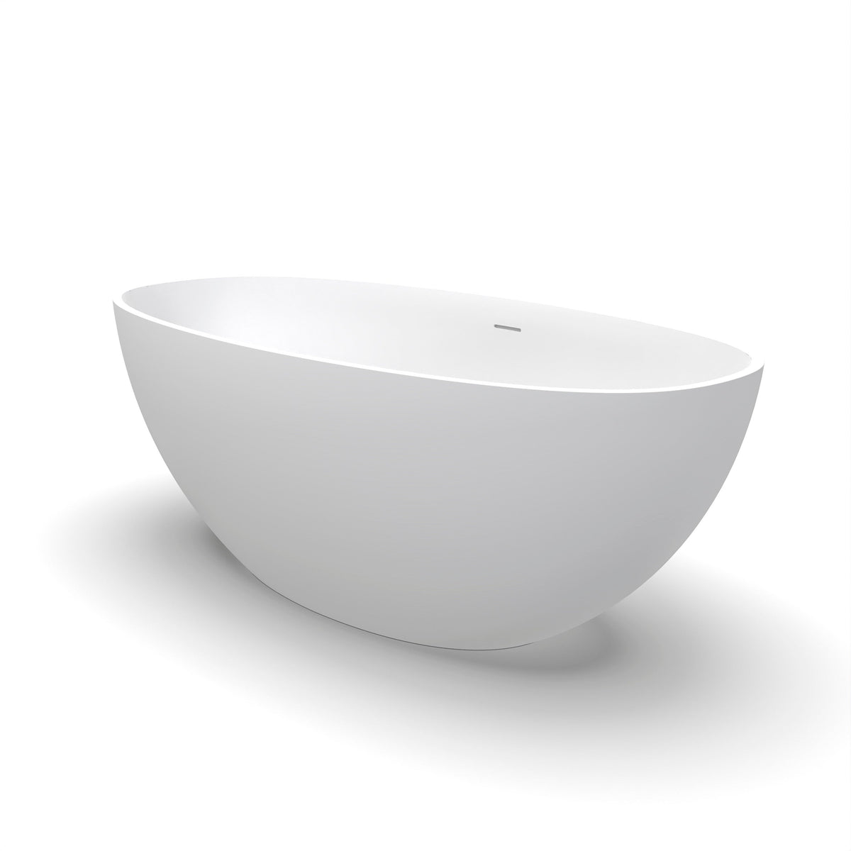 61 Inch Solid Surface Freestanding Bathroom Bathtub
