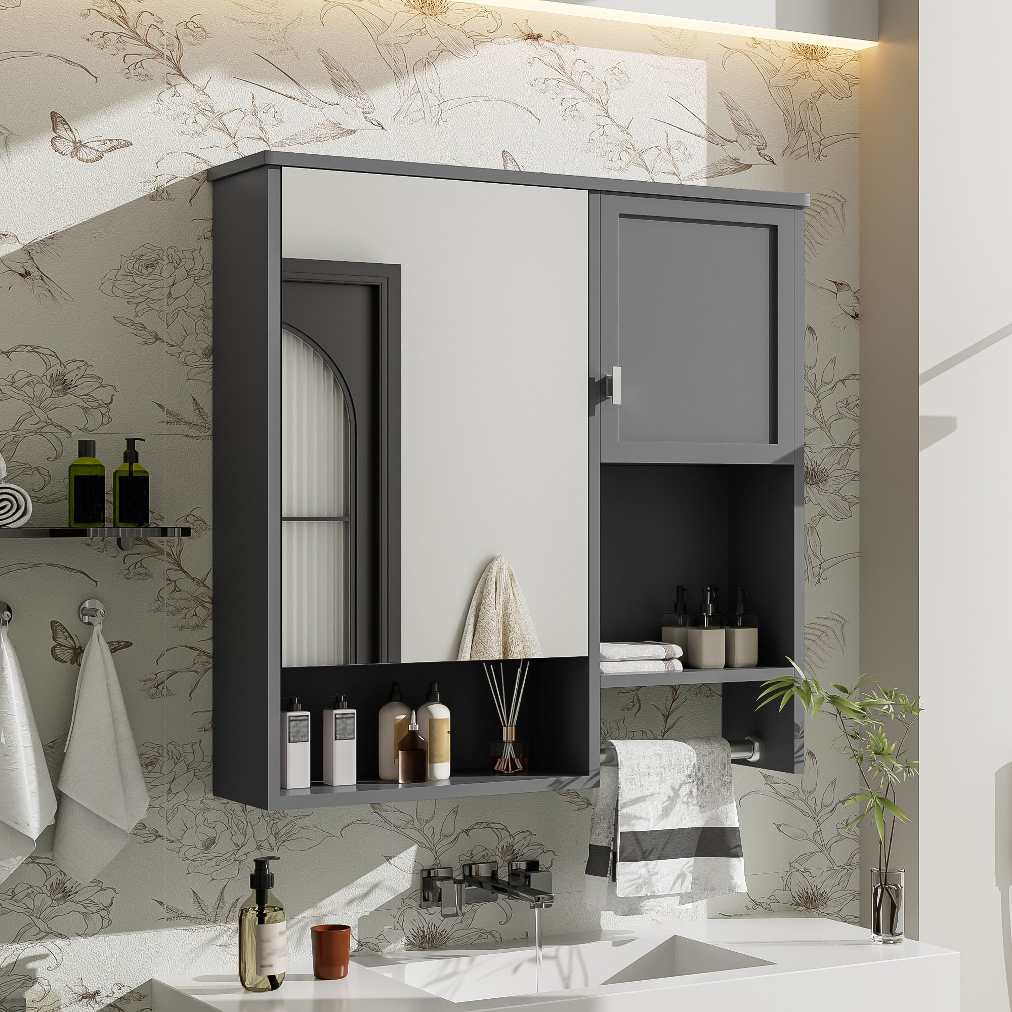 29'' x 28'' Modern Wall Mounted Bathroom Medicine Cabinet