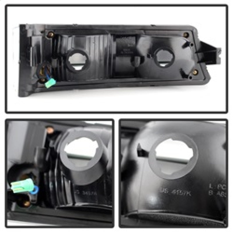SPYDER Xtune Chevy Silverado 03-06 / Avalanche 02-06 LED Bumper Lights Black CBL-JH-CS03-LED-BK 9027482