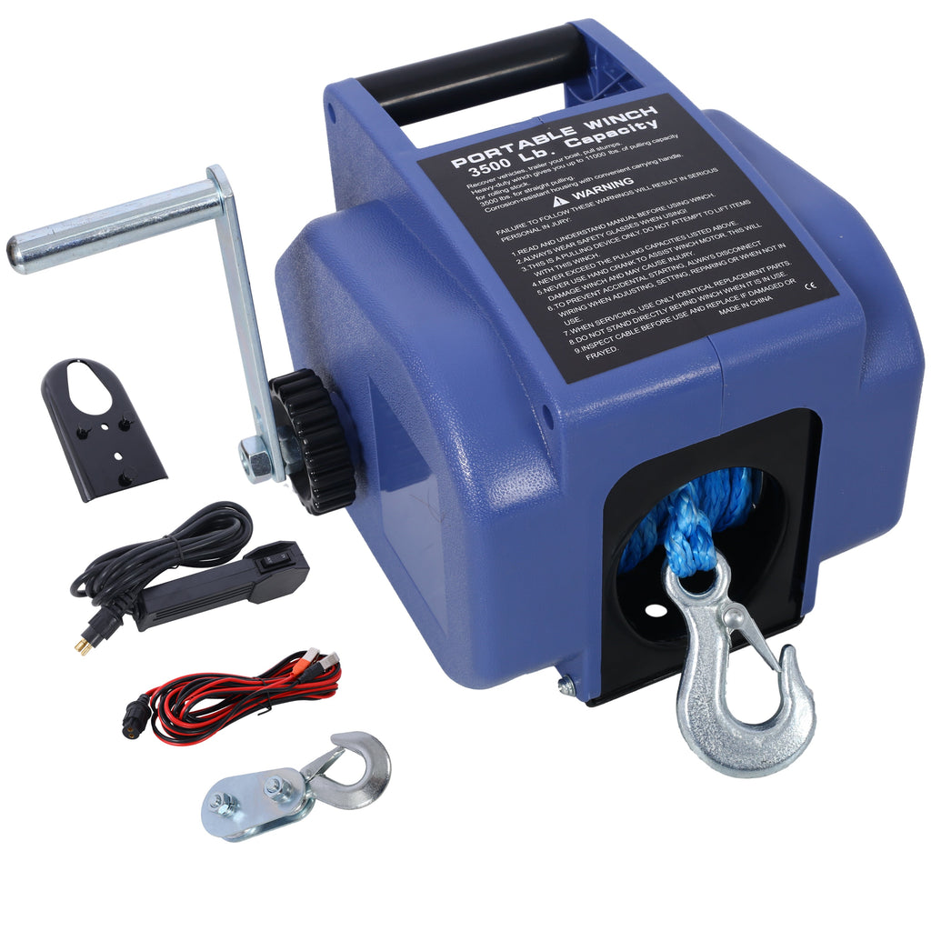 12V 3500lbs Reversible Electric Winch for Boats
