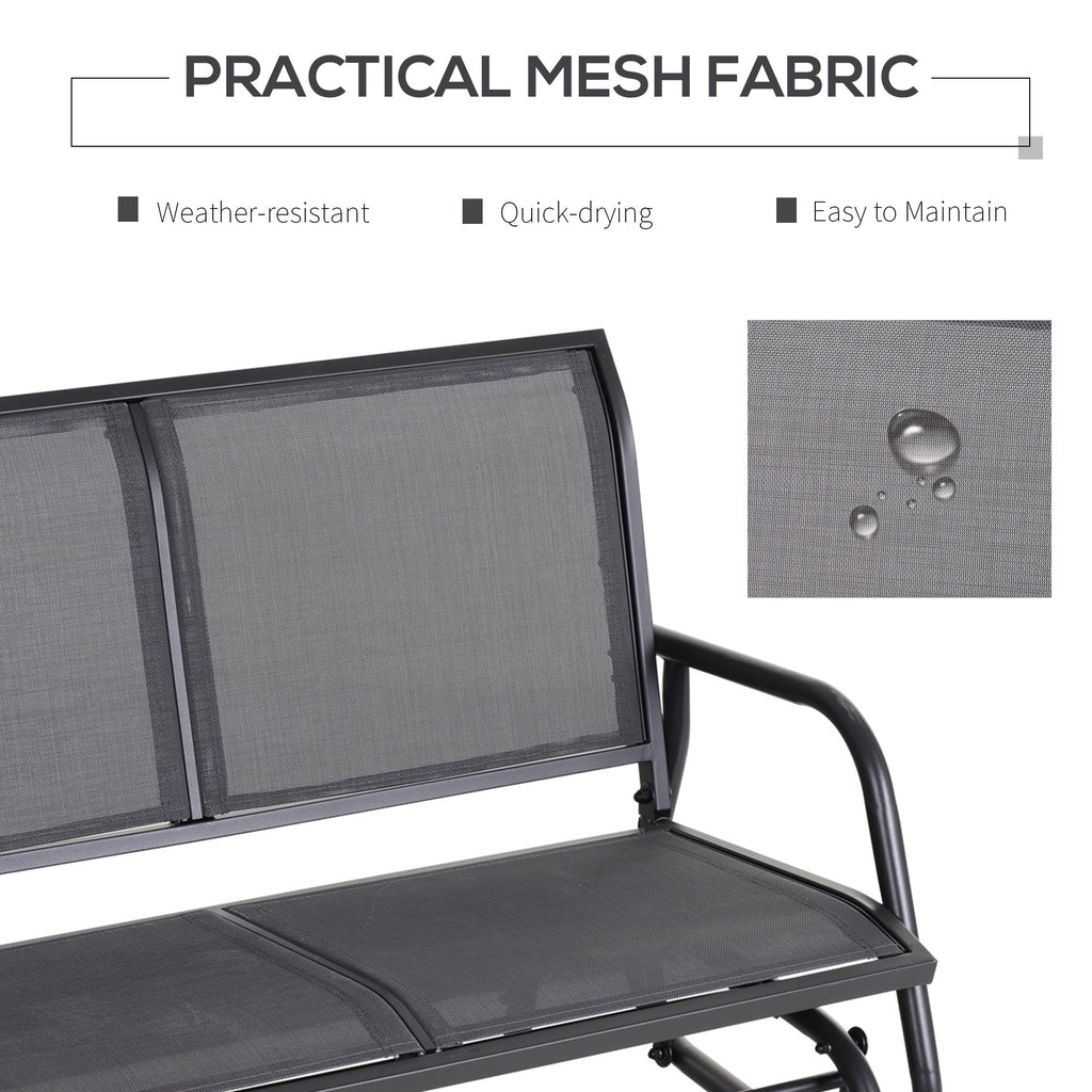 Outsunny 2-Person Outdoor Glider Bench