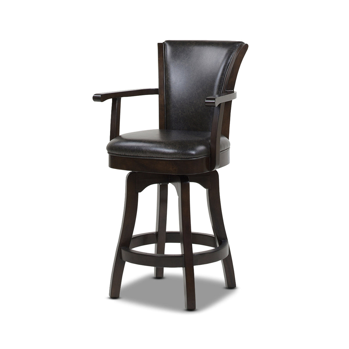 Williams 27in Swivel Counter Height Bar Stool, Vintage
