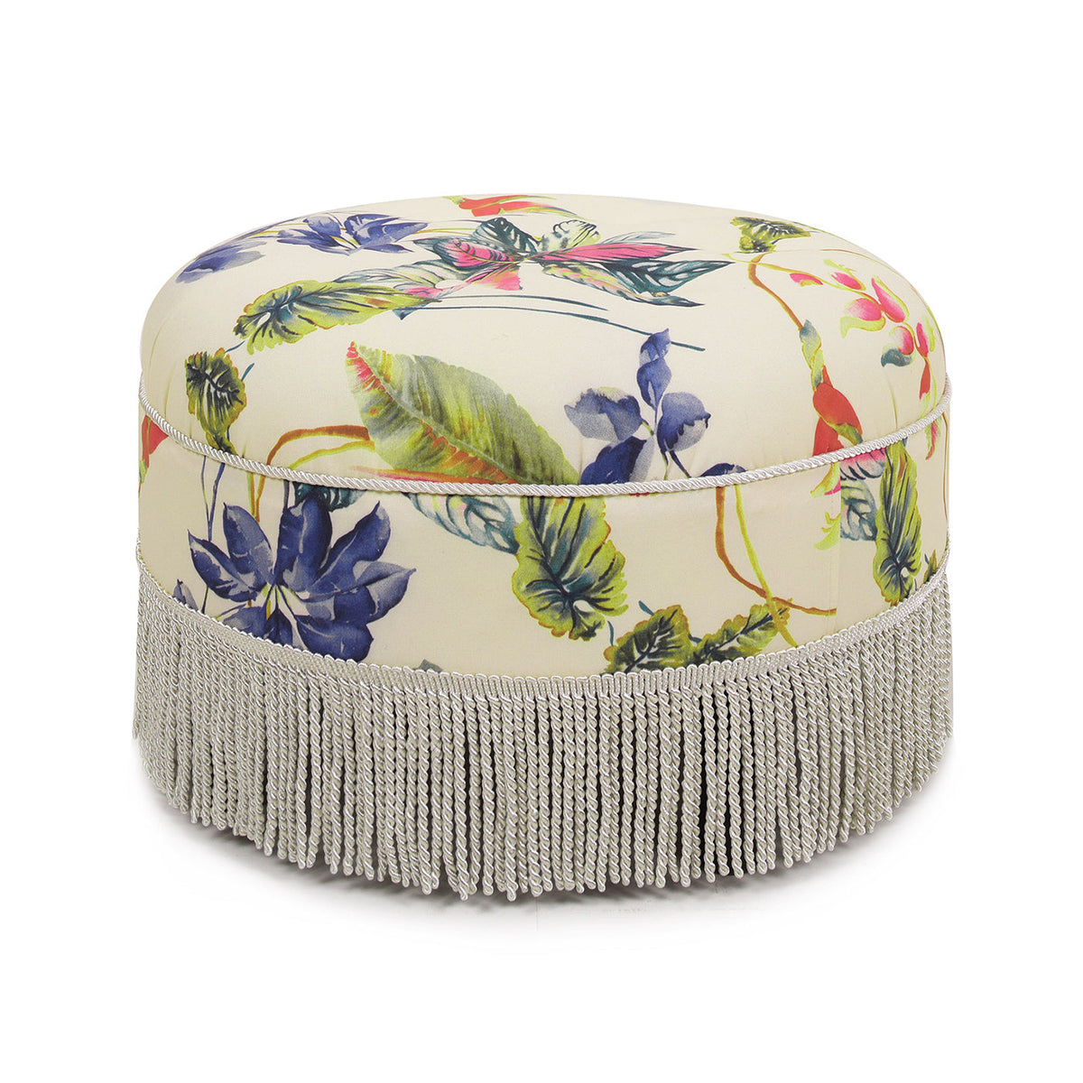 Yolanda 24" Round Upholstered Accent Ottoman