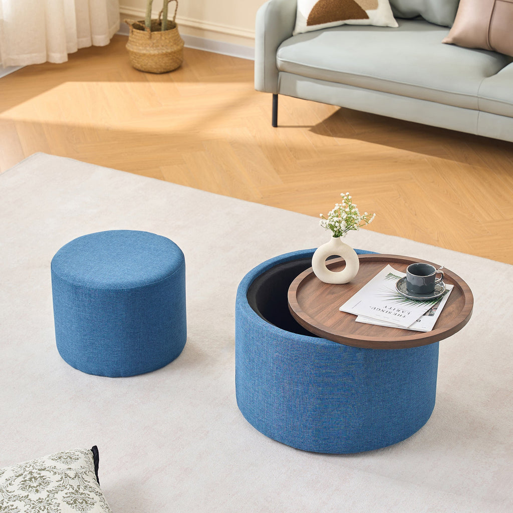 Ball & Cast Nesting Storage Ottomans of 2