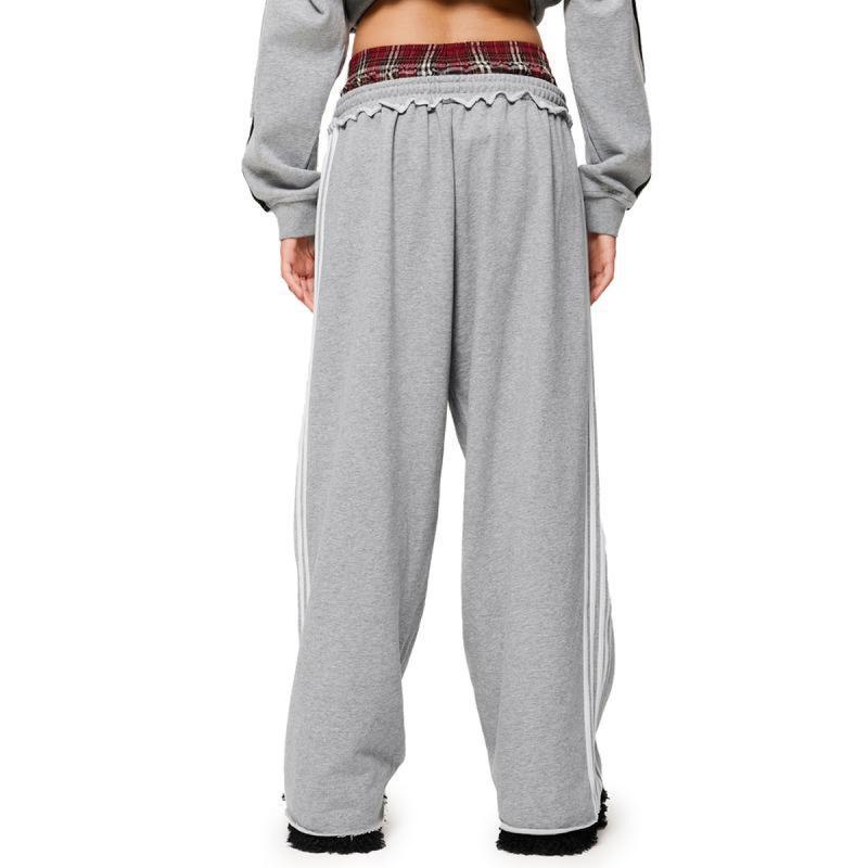 Retro Striped Embroidered Athletic Shorts