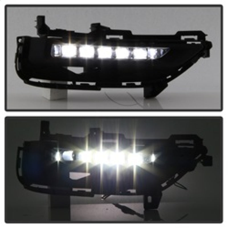 Spyder Honda Accord Coupe 2016-2017 OEM LED Fog Lights W/Switch- Clear FL-HA2016-2D-LED-C 5083043