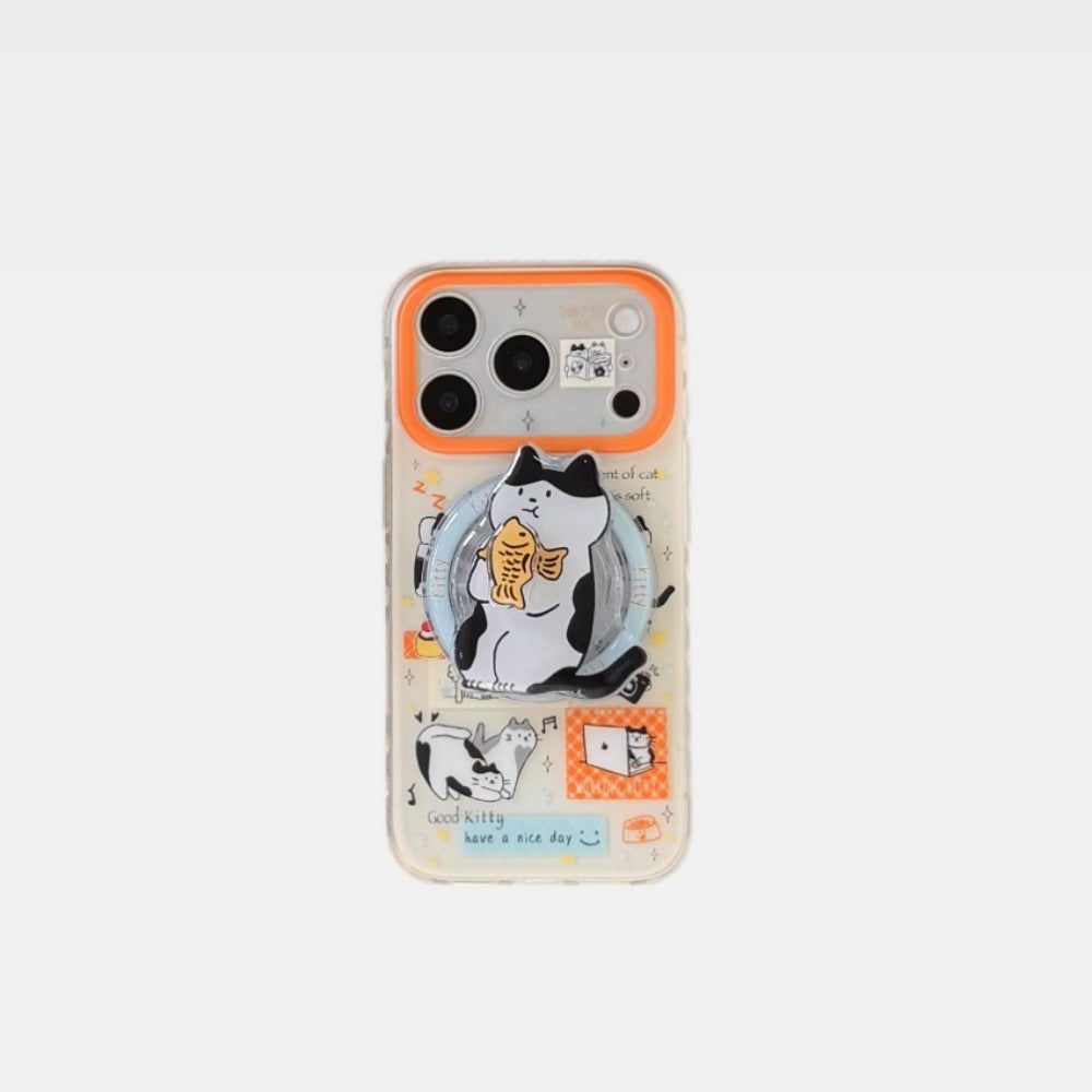Cartoon Phone Case For Spotted Cats And Dogs Suitable For