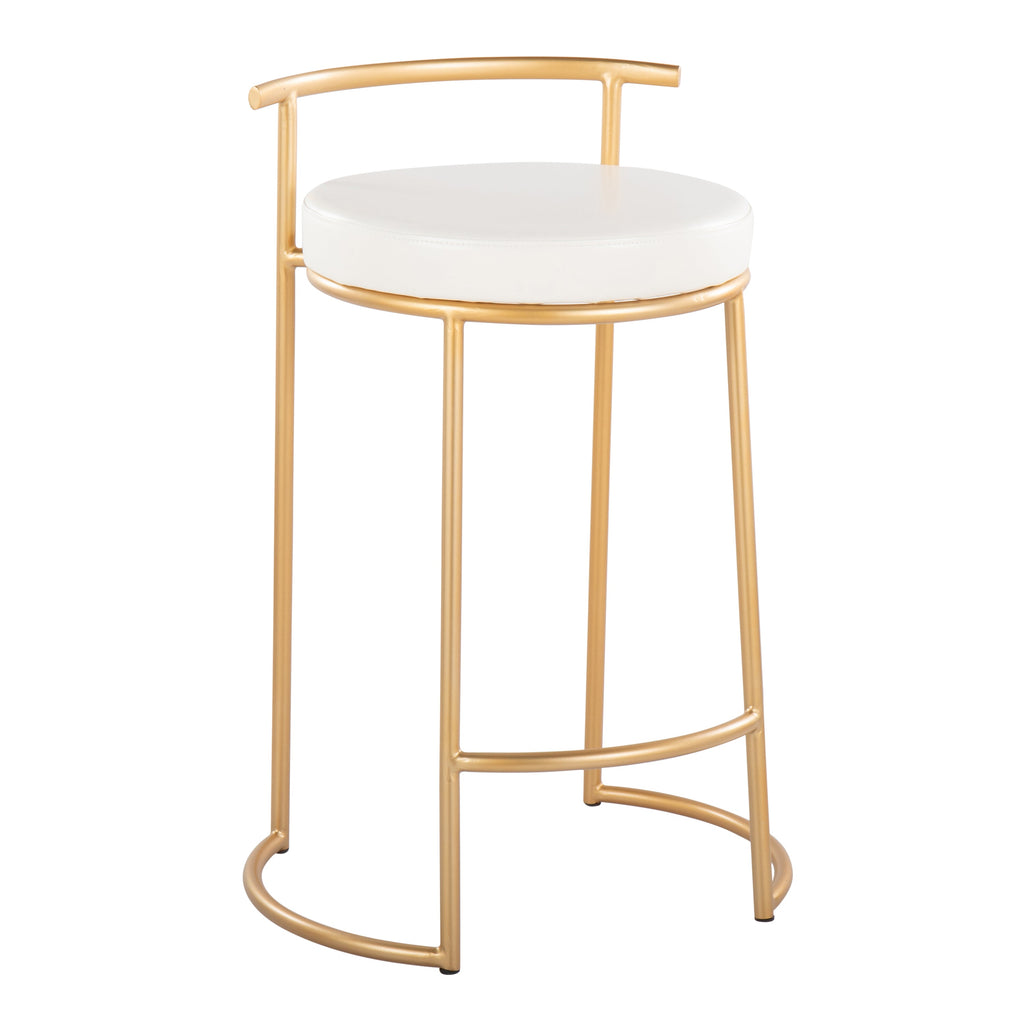 Round 26" Contemporary Fixed-Height Counter Stool