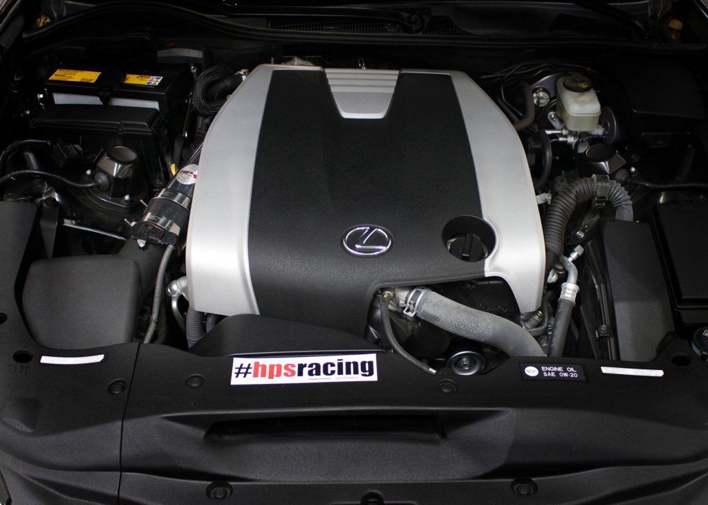 HPS Performance Products HPS Post MAF Air Intake Tube Kit 2015-2019 Lexus RC350 3.5L V6 F-Sport, Polish