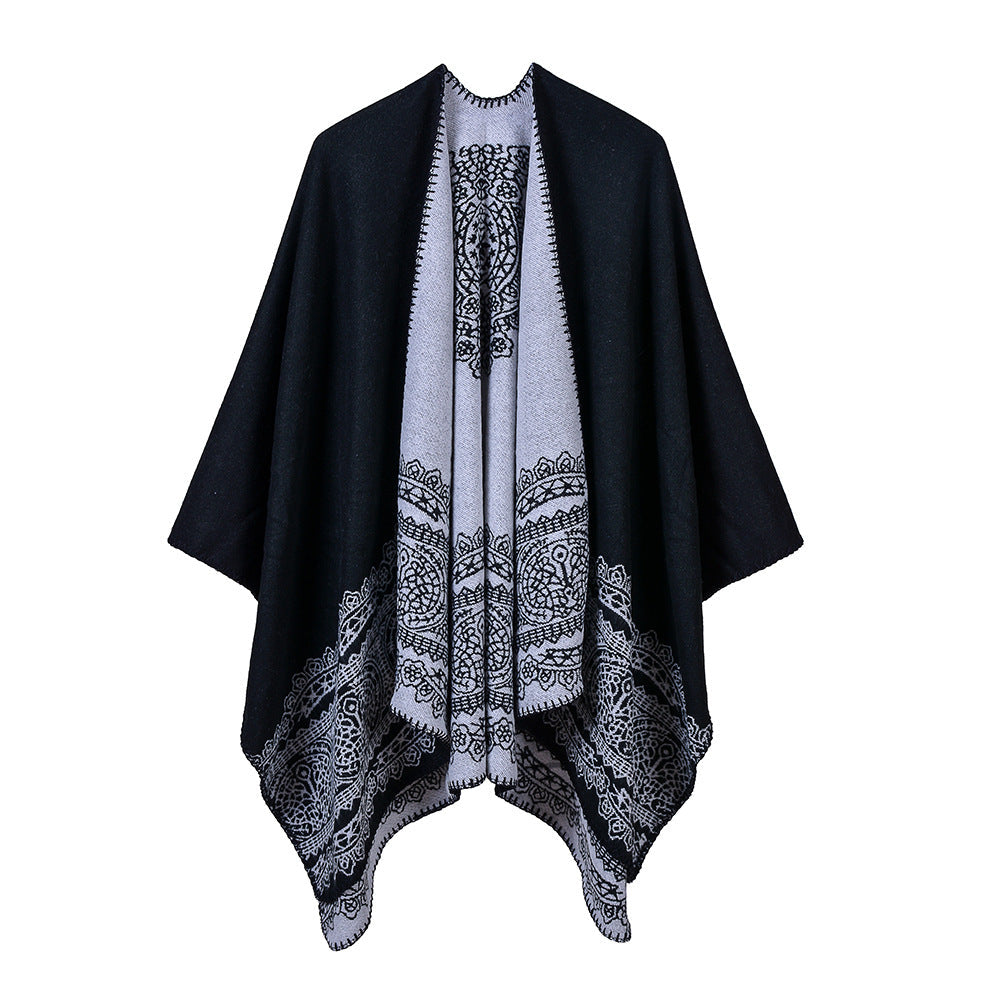 Thickened Warm Womens Cashmere Shawl