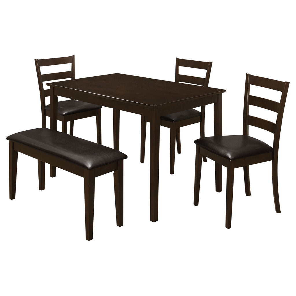 Arvin Cappuccino 5 Piece Dining Set
