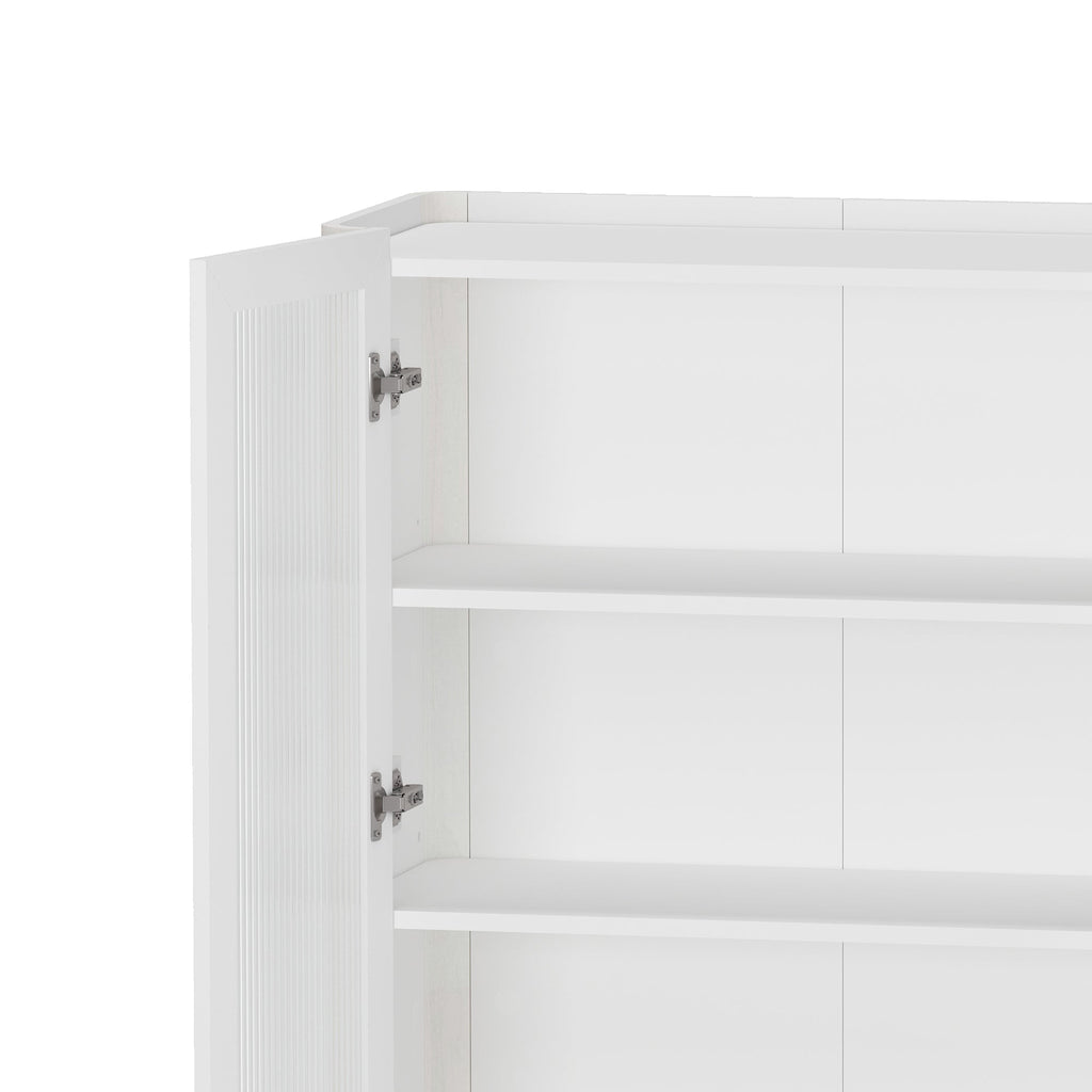 Abbey 32" Tempered Glass Bookcase Cabinet