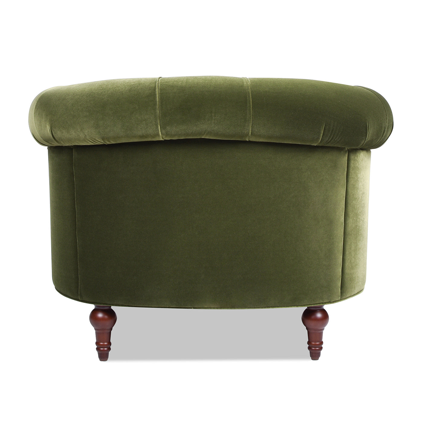 La Rosa Victorian Tufted Upholstered Accent Chair, Olive