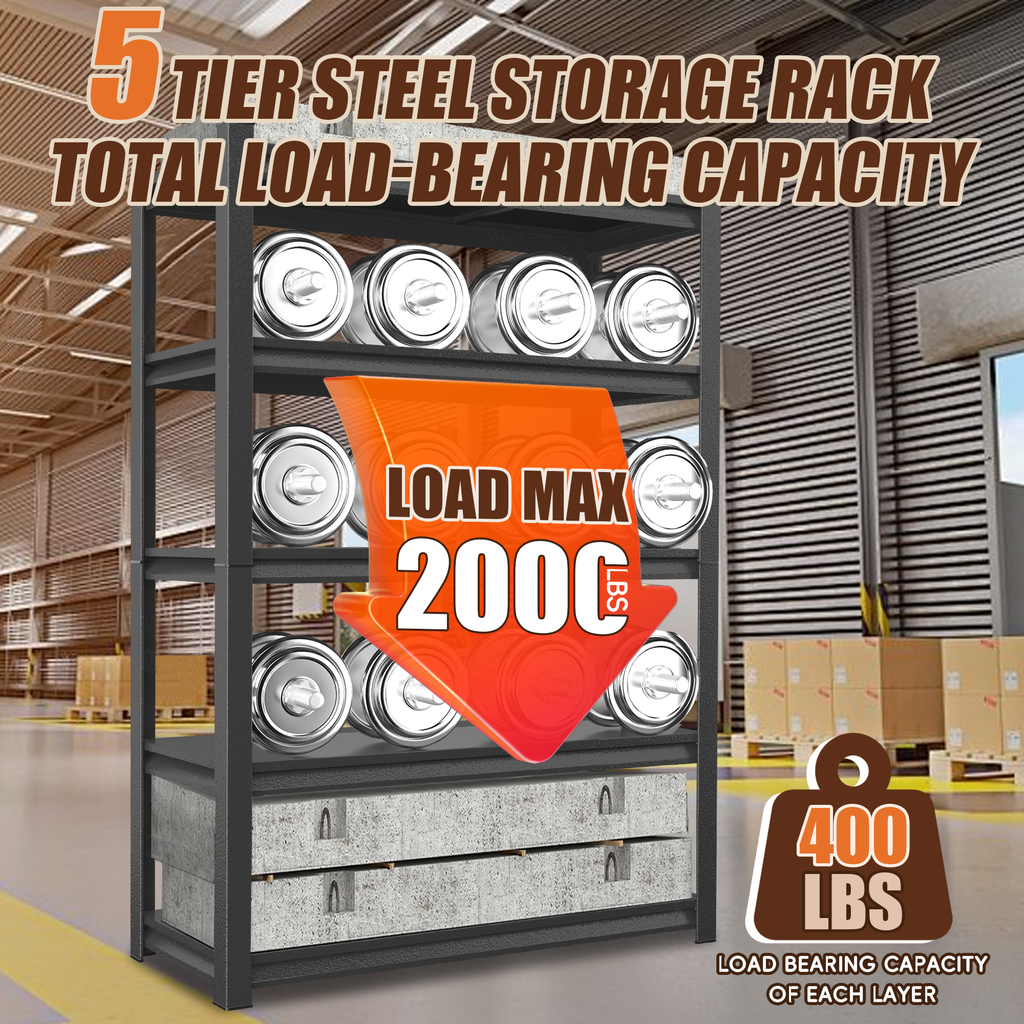 5-Tier Metal Storage Shelving