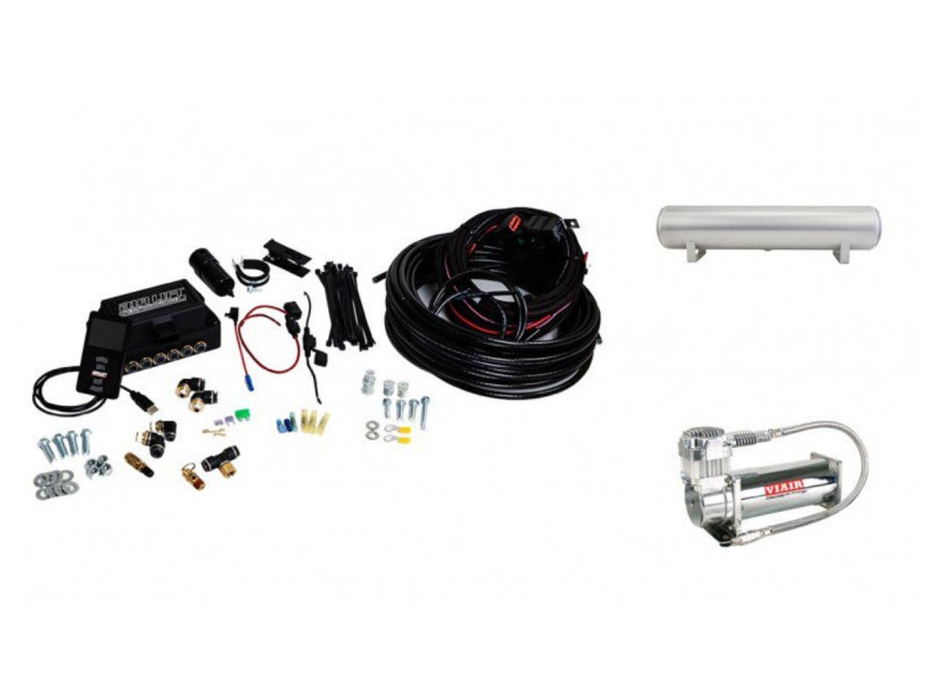 AIRLIFT Performance 3P(1/4" Air Line, 4 Gallon 5-Port Lightweight Raw Aluminum