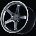 Advan GT for Porsche 19x8.5 / +50 Offset / 5x130 / 71.6mm Bore / Machining and Hyper Platinum Black YAQ9H50PMPB