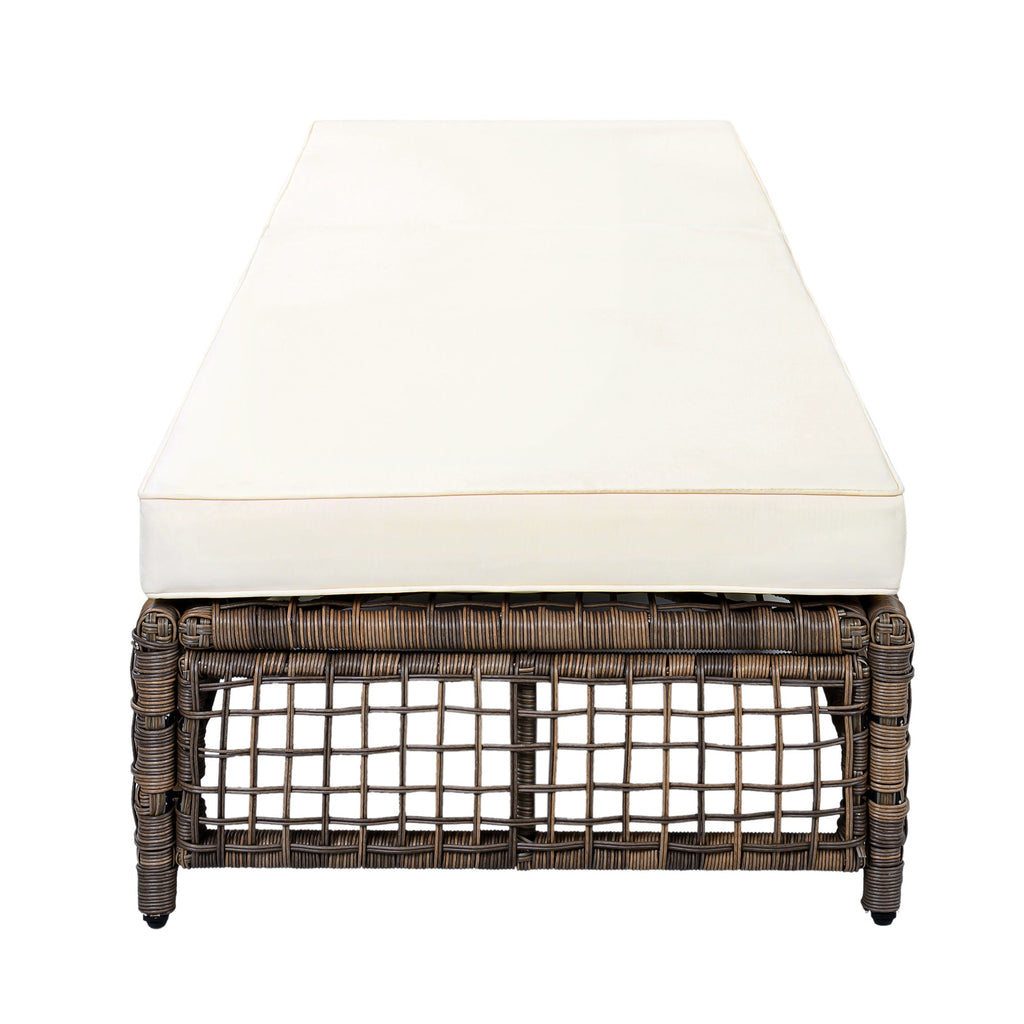 TREXM Outdoor Lounge Chair, Patio Chaise Lounge