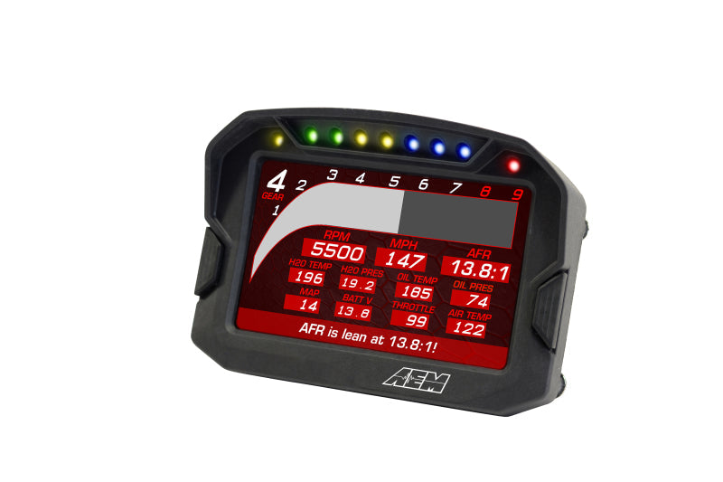 AEM CD-5G Carbon Digital Dash Display w/ Interal 10Hz GPS & Antenna 30-5602