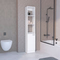 Linen Cabinet, 1 Door, 6 Shelves