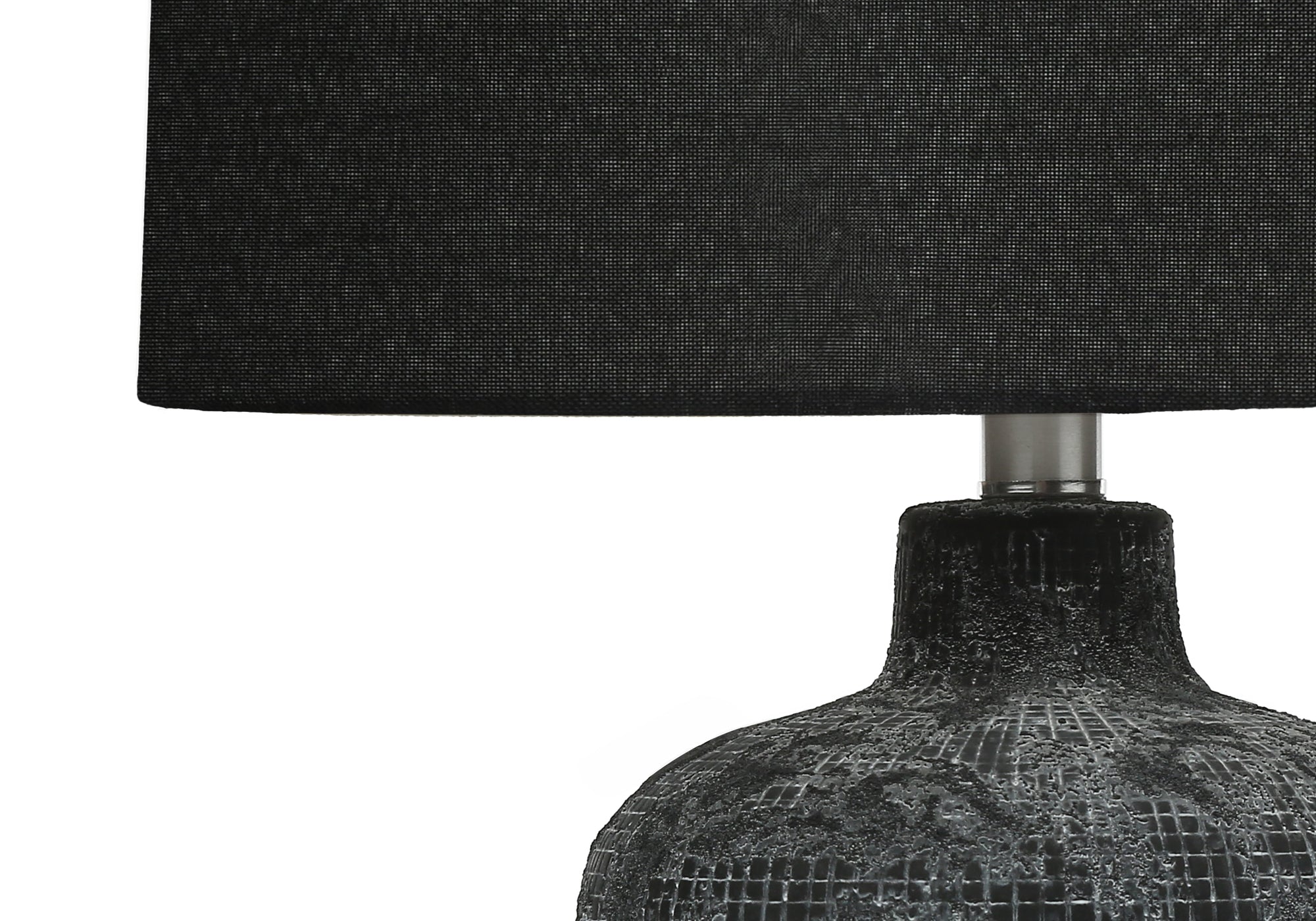 24"h Black Ceramic Table Lamp