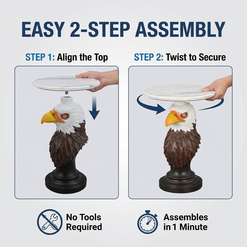 Eagle Head Accent Table