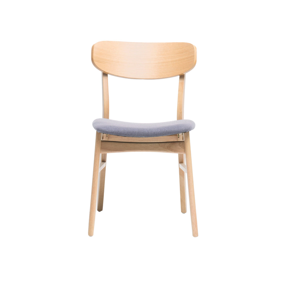 Upholstered Chenille Fabric Dining Chair Set of 2