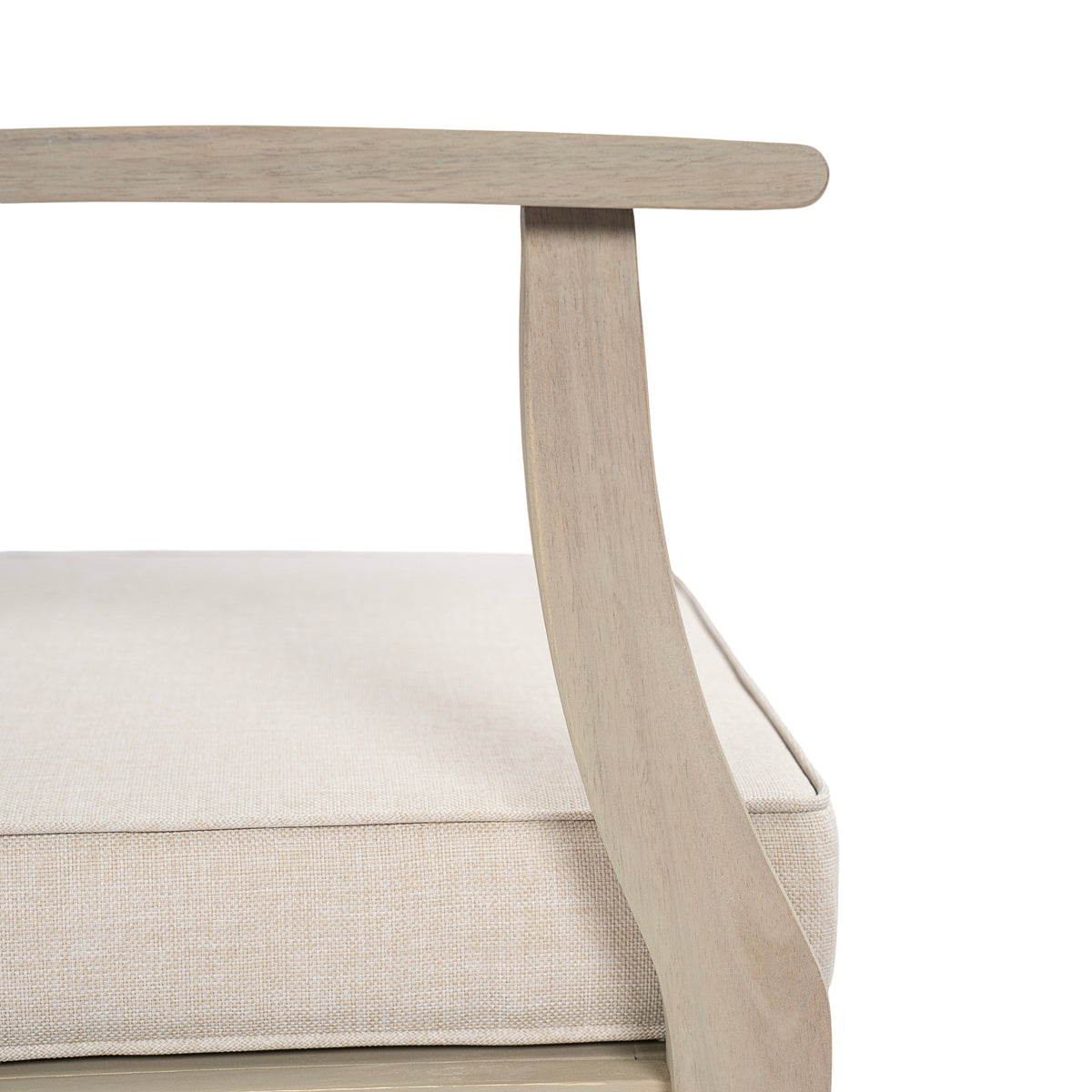 Perla Left Armchair in Acacia Wood