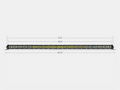 Cali Raised LED Cali Raised 42 Slim Single Row Led Bar CR2315