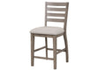 Counter Side Dining Stool with Ladder Back (Set of 2)