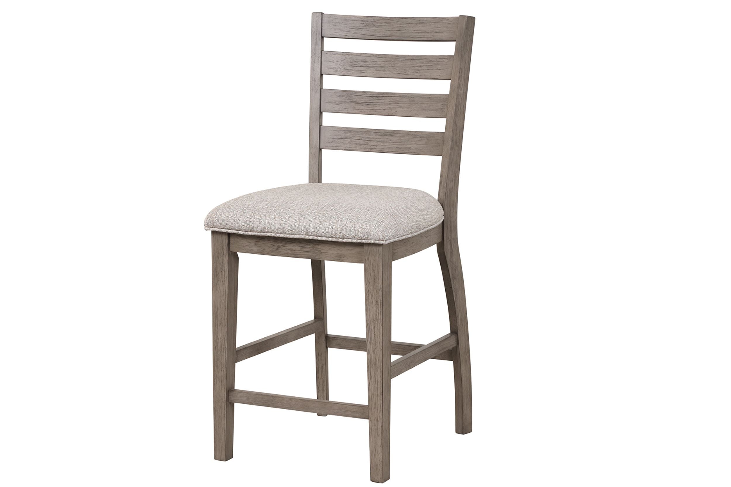 Counter Side Dining Stool with Ladder Back (Set of 2)
