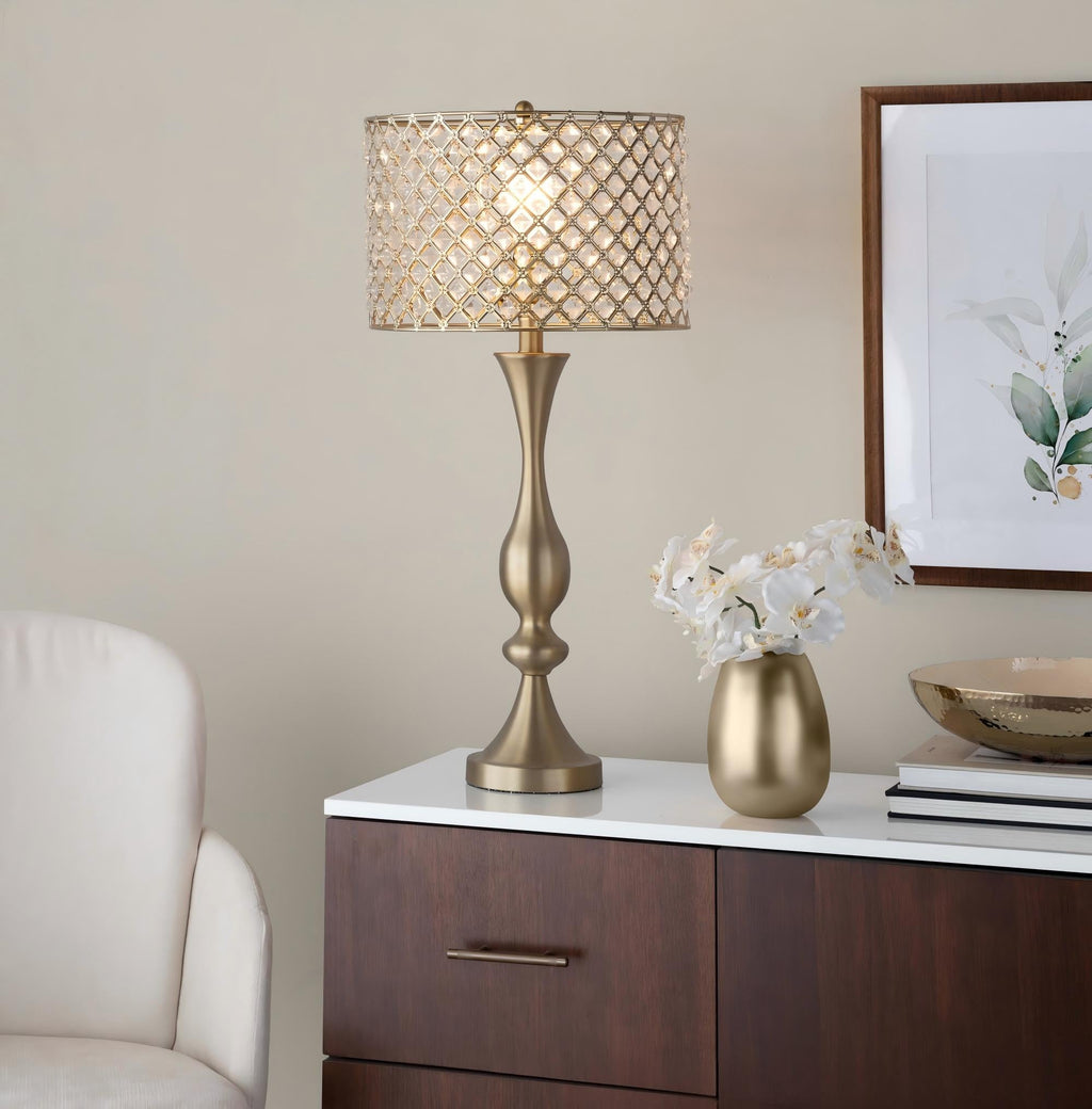 Topaz 27" Metal Table Lamp
