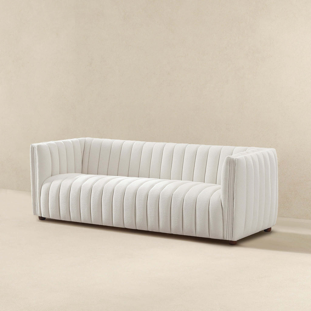 April Mid Century Modern Luxury Tight Back Sofa