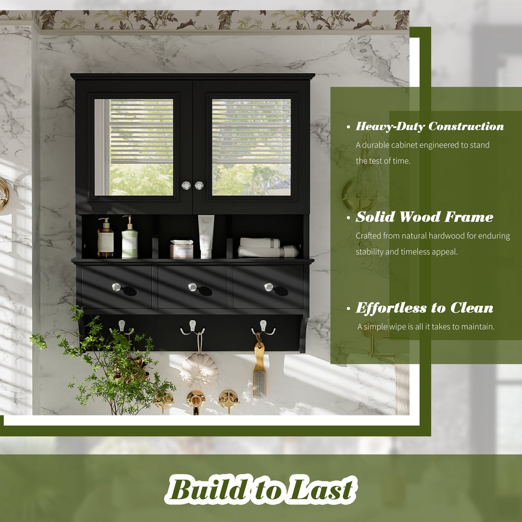 4-In-1 Bathroom Mirror Cabinet