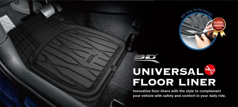 3D MAXpider 777-1 Universal Kagu Black Mat 4pcs (Size: L Front L 28in x W 21in Rear L 20in x 21in) 2099L-09-FR4